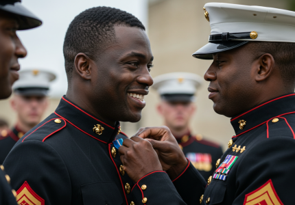 Nigerian-American Marine Honored for Outstanding Service