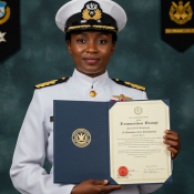 Kenyan-born U.S. Navy Officer Promoted to Commander