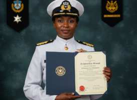 Kenyan-born U.S. Navy Officer Promoted to Commander
