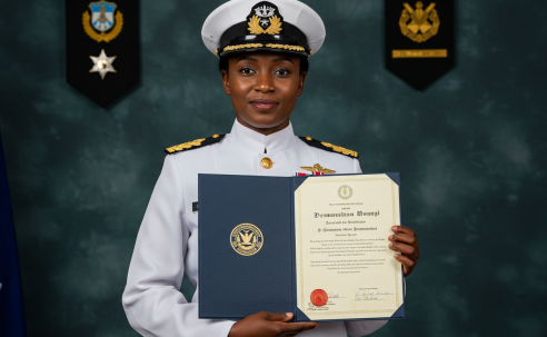 Kenyan-born U.S. Navy Officer Promoted to Commander